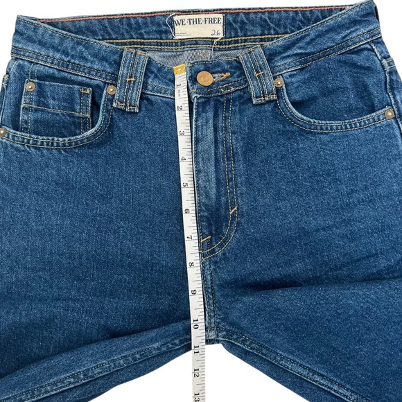 We The Free Ava High Rise Boot Cut Denim Jeans SZ 26 Western Casual Chic - Picture 14 of 14